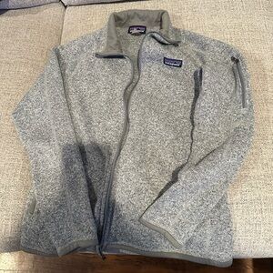 Patagonia Heather Gray Zip-Up Fleece
